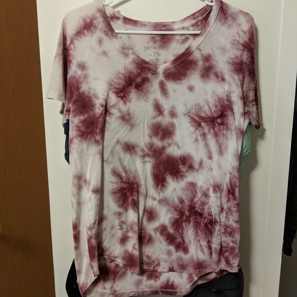 Dark Magenta tye dye